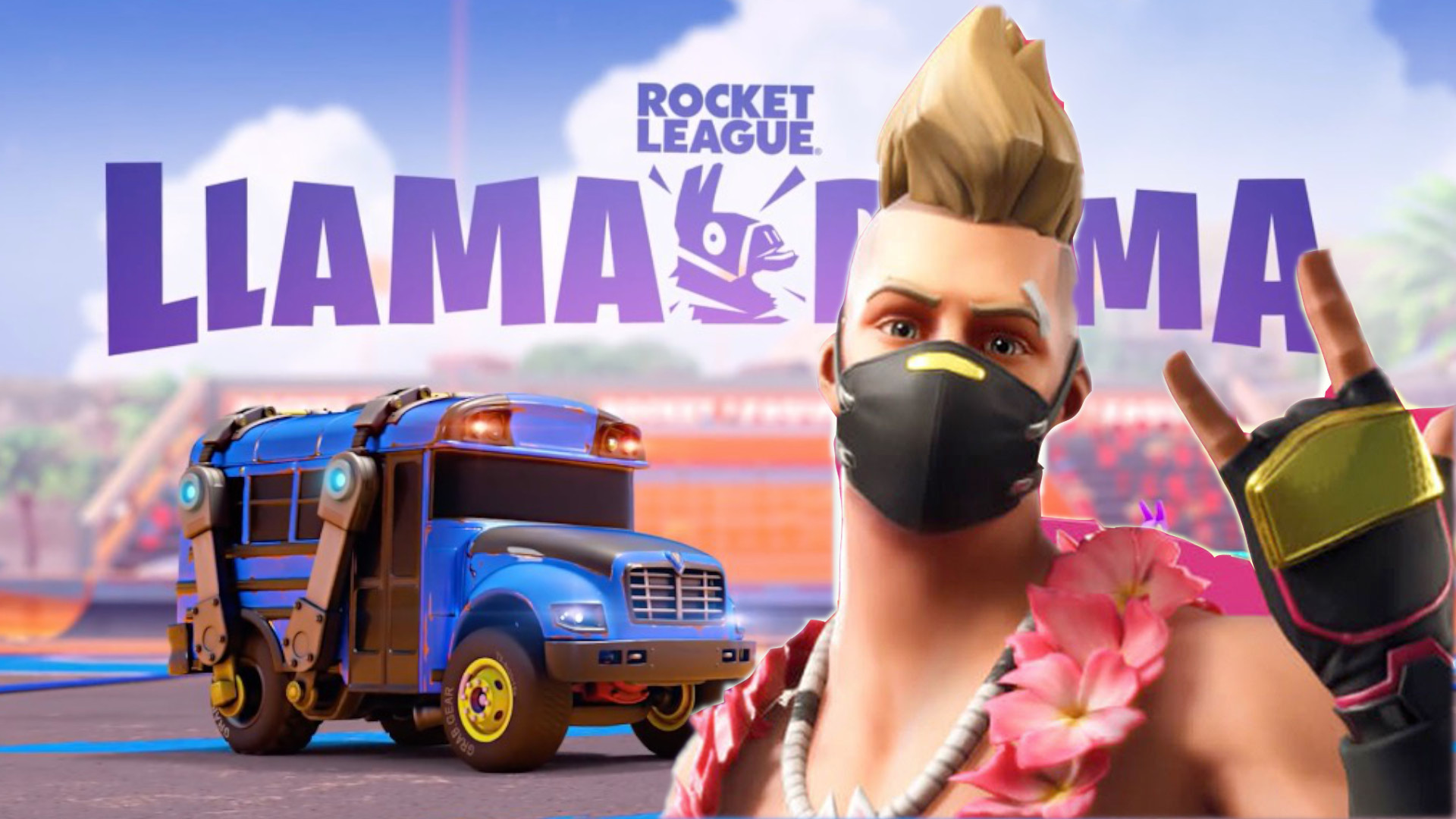 Fortnite comienza un crossover con Rocket League: marca goles con el autobús de batalla