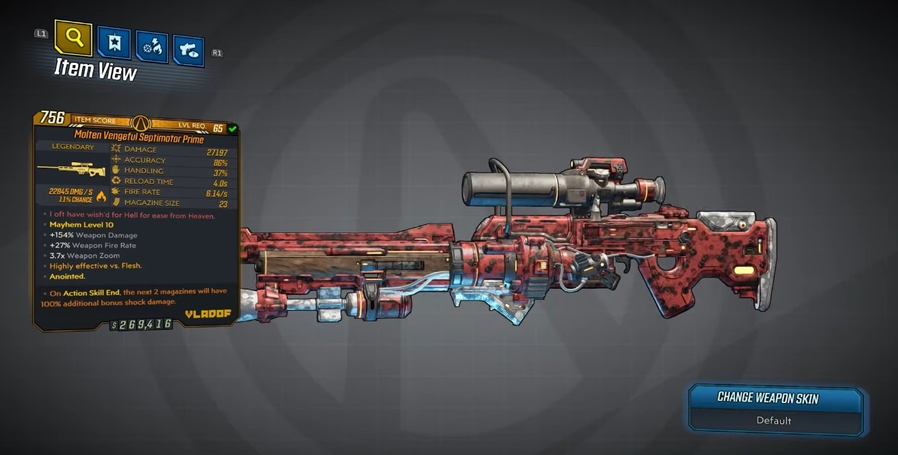 Borderlands 3 (BL3) - Cómo obtener Septimator Prime