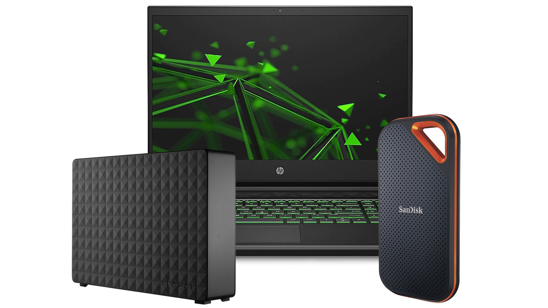 Computadoras portátiles para juegos, discos duros externos y SSD en Saturn reducidos
