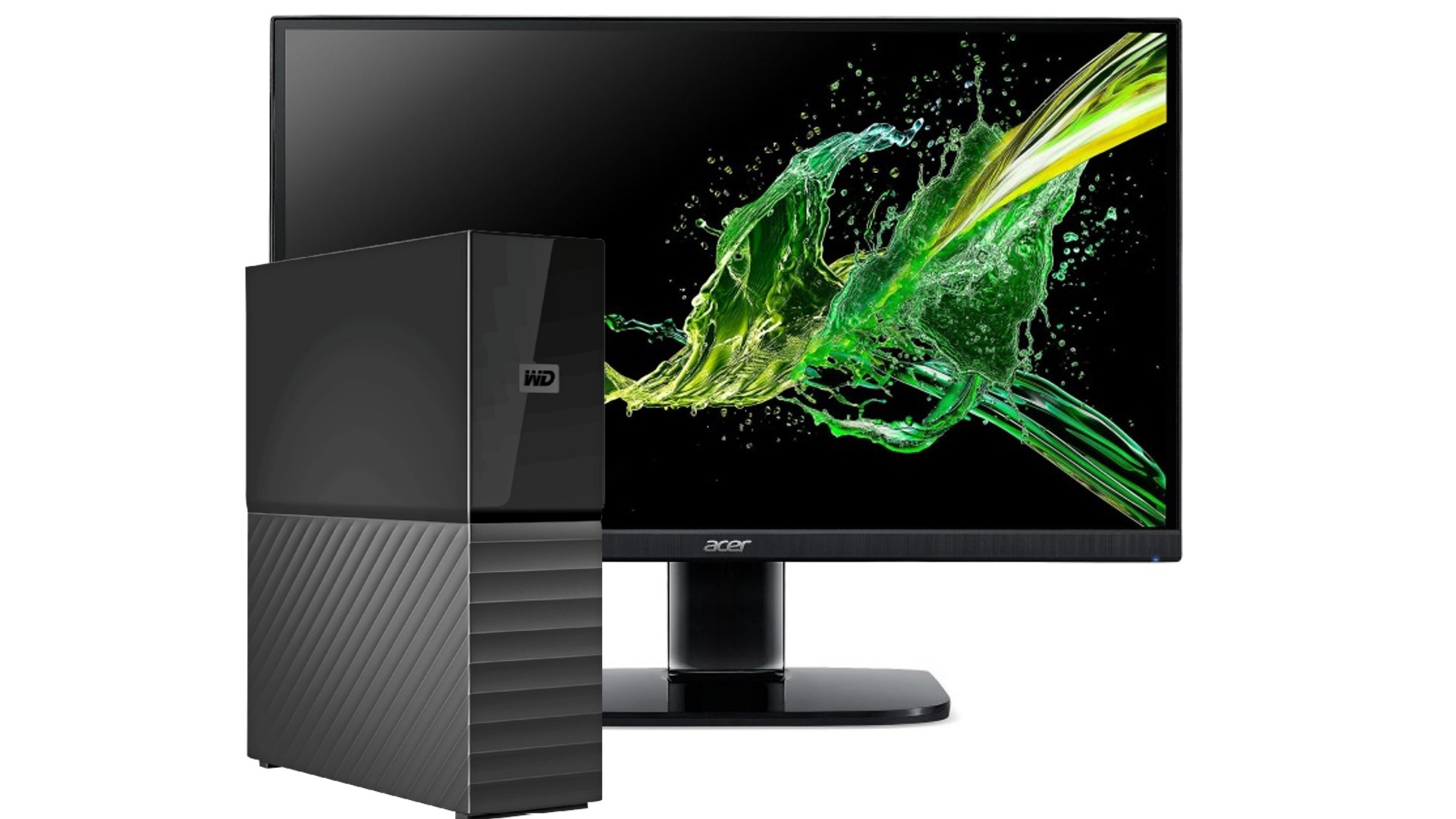 Monitor económico para jugadores, disco duro externo y más reducido en Cyberport
