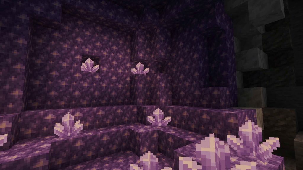 Cueva de los cristales de Minecraft