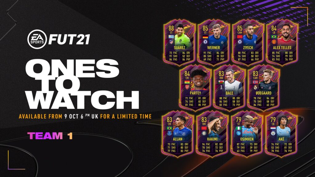 FIFA 21: OTW Team 1 - Se anuncian las tarjetas Ones To Watch