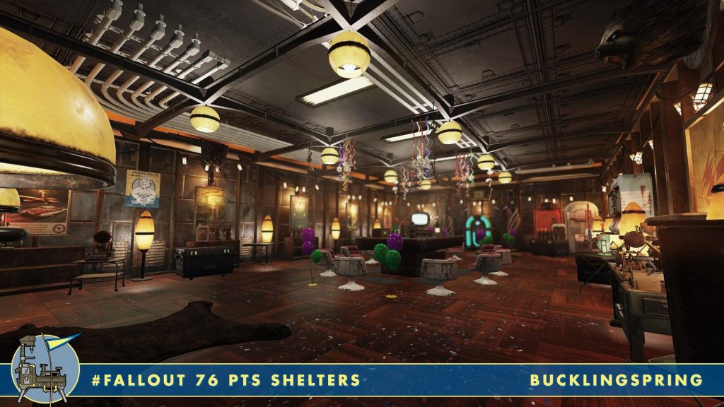 Barra de fiestas de Fallout 76 Shelters