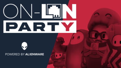 Natascha, Julius, Fixx & der Heider en la fiesta de Alienware On-LAN