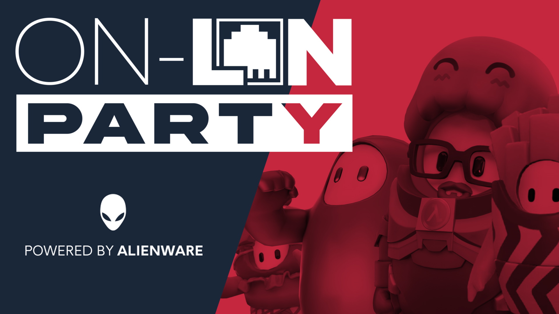 Natascha, Julius, Fixx & der Heider en la fiesta de Alienware On-LAN