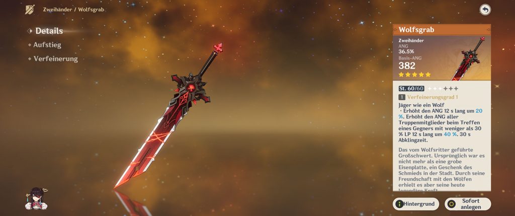 Genshin-Impact-Wolfsgrab "class =" wp-image-581265 "srcset =" http://dlprivateserver.com/wp-content/uploads/2020/11/1605447961_63_Impacto-de-Genshin-Strong-Beidou-Build-convierte-a-los-personajes.jpg 1024w, https: / /images.mein-mmo.de/medien/2020/10/Genshin-Impact-Wolfsgrab-300x126.jpg 300w, https://images.mein-mmo.de/medien/2020/10/Genshin-Impact-Wolfsgrab- 150x63.jpg 150w, https://images.mein-mmo.de/medien/2020/10/Genshin-Impact-Wolfsgrab-768x322.jpg 768w, https://images.mein-mmo.de/medien/2020/ 10 / Genshin-Impact-Wolfsgrab-1536x643.jpg 1536w, https://images.mein-mmo.de/medien/2020/10/Genshin-Impact-Wolfsgrab.jpg 1920w "tamaños =" (ancho máximo: 1024px) 100vw, 1024px ">   

<p><strong>El orgullo del cielo:</strong> Esta arma de 5 estrellas es útil cuando quieres sufrir más daños eléctricos. Gracias a la tasa de carga de energía adicional, el Ultimate se carga más rápido. El arma también aumenta tu ATK total y causa cuchillas de vacío después de tu habilidad Ultimate, lo que causa daño adicional.</p>
<p><strong>La mejor alternativa de Free2Play:</strong> El prototipo de Guhua es, con mucho, la mejor arma Free2Play para Beidou. Simplemente puede hacer que los haga el herrero. El arma aumenta el valor de ATK, al igual que Wolf Tomb. También tienes un 50% de posibilidades de infligir daño adicional con un ataque normal o cargado. Esta arma es particularmente útil contra pequeños oponentes.</p>
<h3>Los artefactos adecuados para Beidou</h3>
<p>Con los artefactos puedes ir en dos direcciones. Ya sea completo en bonificación de daño físico o daño eléctrico adicional. </p>
<p>Los siguientes conjuntos son adecuados para esto:</p>
<p><strong>Arco del gladiador:</strong> El conjunto Arco del Gladiador tiene que ver con el daño. Especialmente el bono de 4 es muy bueno para Beidou:</p>
<ul>
<li><strong>Conjunto de 2 bonificaciones:</strong> Aumenta su valor de ataque en un 18%</li>
<li><strong>Conjunto de 4 bonificaciones:</strong> Aumenta el daño causado en un 35% adicional siempre que esté equipado con un arma cuerpo a cuerpo.</li>
</ul>
<p>Sin embargo, cada artefacto tiene valores diferentes. Al elegir sus artefactos, preste atención a las siguientes estadísticas:</p>
<ul>
<li><strong>Cáliz eonotema (cáliz):</strong> Bono de daño físico</li>
<li><strong>Flor de la vida (hoja de trébol):</strong> Puntos de vida</li>
<li><strong>Círculo de logotipos (casco):</strong> Valor de ANG en%</li>
<li><strong>Las arenas de Eon (reloj de arena):</strong> Valor de ANG en%</li>
<li><strong>Bandera de la muerte (pluma):</strong> Valor ANG</li>
</ul>
<p>Con los valores secundarios, prestas especial atención al valor de ATK en%, la probabilidad de golpe crítico y el daño crítico.</p>
<p>    <img decoding=