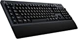 Logitech G613 LIGHTSPEED teclado mecánico inalámbrico para juegos, interruptores táctiles Romer-G, conexión Bluetooth y 2,4 GHz, controles multimedia, 6 teclas G programables, diseño QWERTZ, negro
