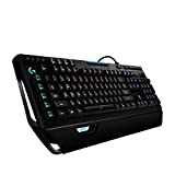 Teclado mecánico para juegos Logitech G910 Orion Spectrum, interruptores táctiles Romer-G, iluminación RGB, 9 teclas G programables, anti-ghosting, función de segunda pantalla ARX, diseño QWERTZ alemán