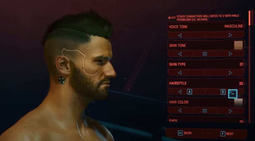 cyberpunk 2077 peinados