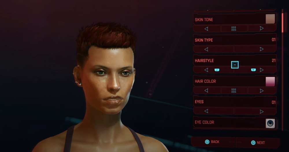 cyberpunk 2077 peinados