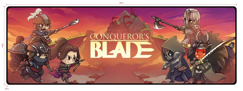 conquistadores blade mousepad design 2