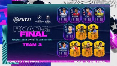 FIFA 21: Road To The Final Team 3 - Tarjetas dinámicas UCL y UEL