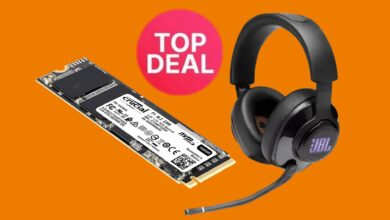 Fast Crucial SSD y buenos auriculares para juegos JBL al mejor precio en Saturn