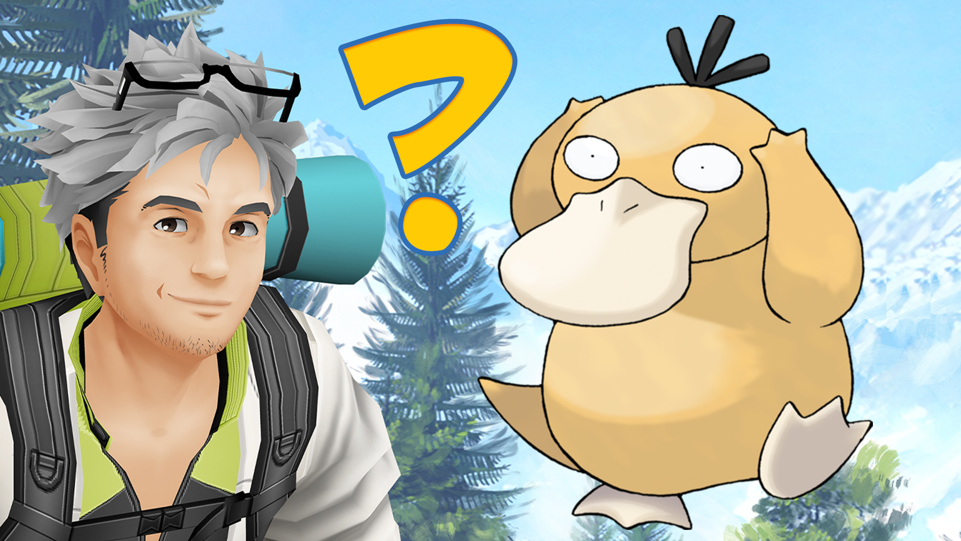 Título de la prueba de Pokémon GO Enton Willow pregunta signo de interrogación