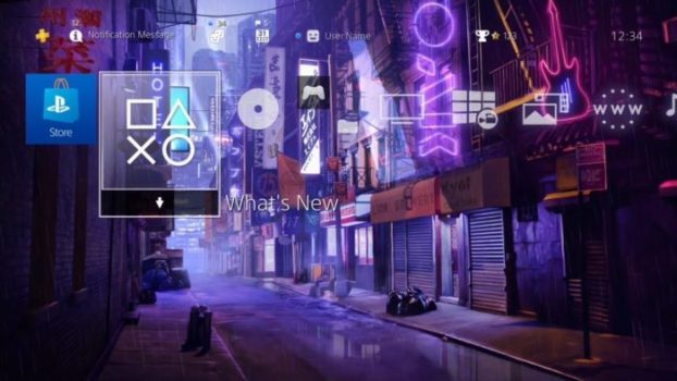 Tema dinámico Cyberpunk Alley