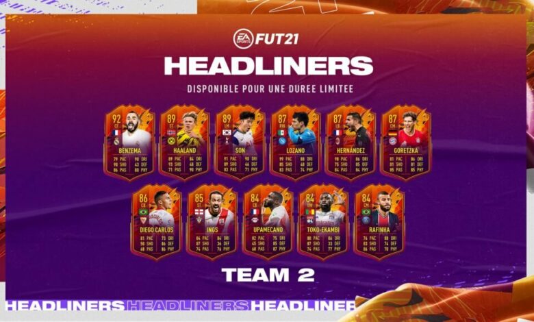FIFA 21: HeadLiners - Se anuncia el segundo equipo de protagonistas