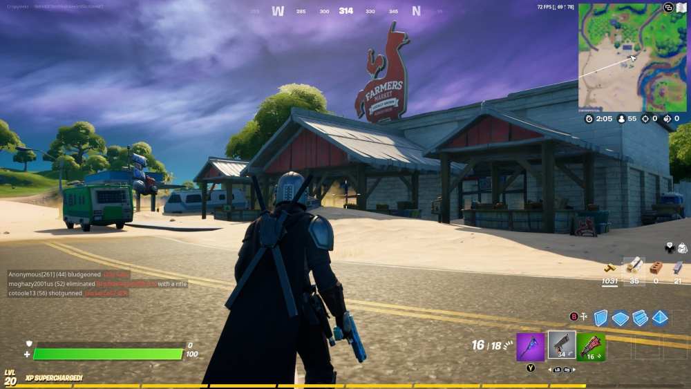 ubicación del mercado de agricultores de fortnite orchard