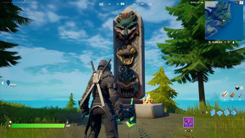 estatua de piedra fortnite location