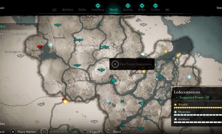 Assassin's Creed (AC) Valhalla - Guardar y viajar rápido no funciona después del último parche - Cómo solucionarlo