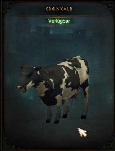 Mascota vaca Diablo 3