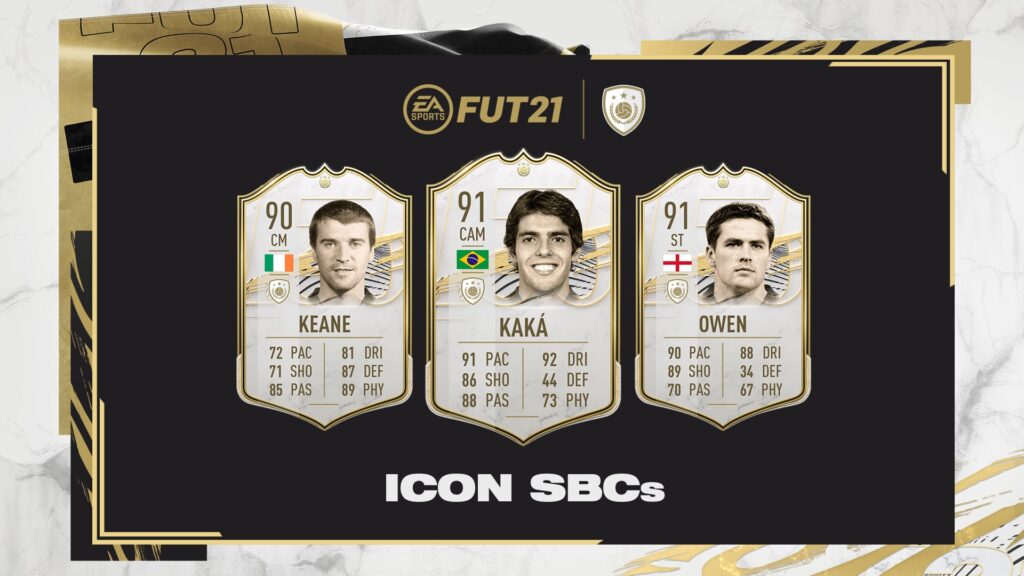 FIFA 21: DCP Icon de Kaká, Owen y Keane disponibles