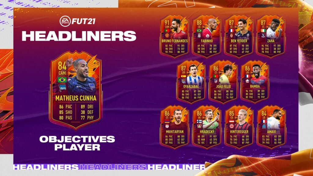 FIFA 21: Matheus Cunha HeadLiners Objetivos - Requisitos