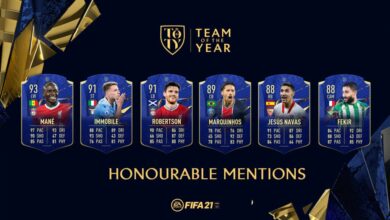 FIFA 21: los TOTY que han recibido una mención de honor están disponibles