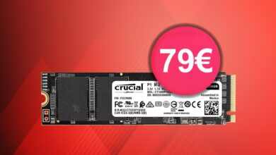 Fast SSD Crucial P1 justo por encima del mejor precio y más en Amazon