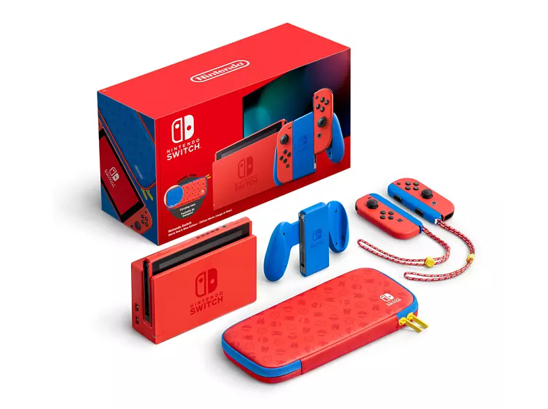 Nintendo Switch Mario Edición Roja y Azul