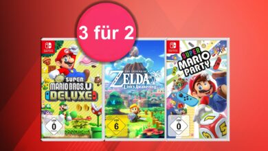 Promoción "3 por 2" con descuento en juegos de Nintendo Switch en Amazon