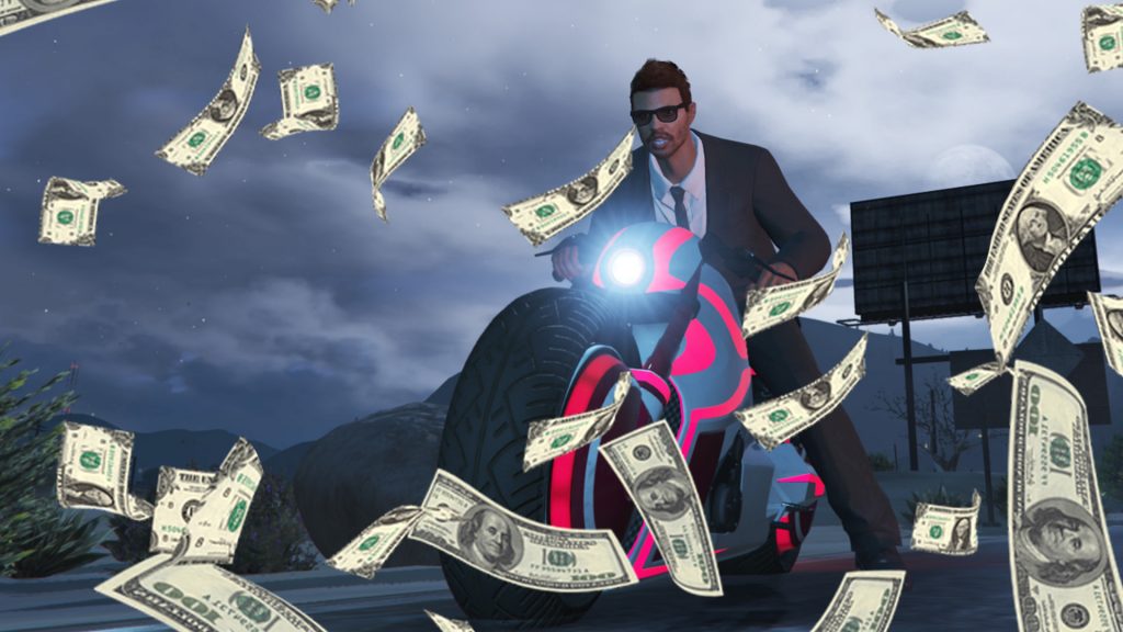 GTA Online Shotaro Motorcycle Money Money Título