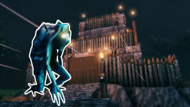 El jugador construye una cámara de tortura para monstruos molestos en Valheim.