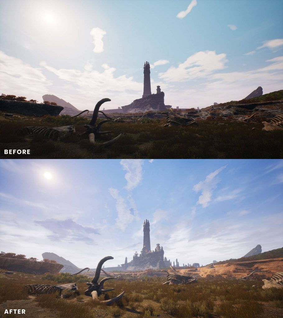 Conan Exiles Isle of Siptah antes y después de 2