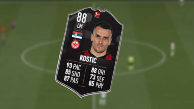 FIFA 21: POTM Kostić tiene valores realmente fuertes y es realmente barato