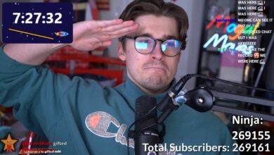 Ludwig transmite 31 días, rompe el sub-récord en Twitch - Ninja felicita con tristeza