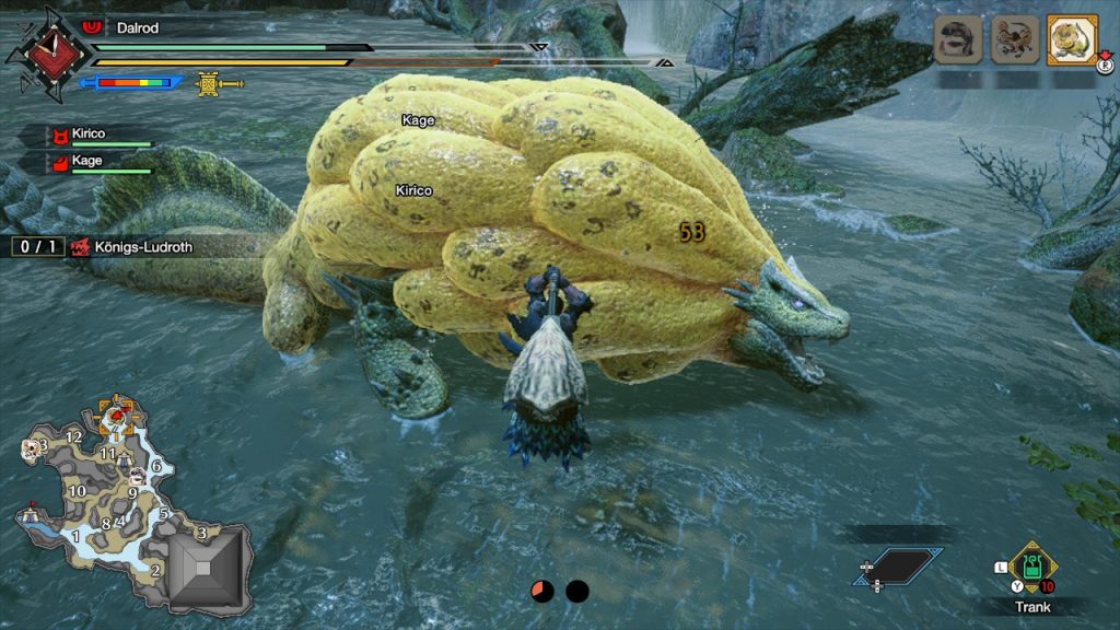 cazador de monstruos se levanta rey ludroth