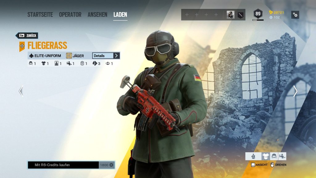 Cazador de pieles de élite de Rainbow Six Siege