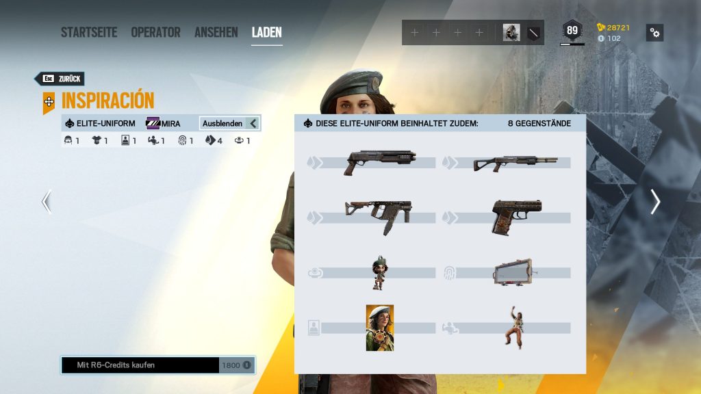 Complemento Mira de Rainbow Six Siege Elite Skins