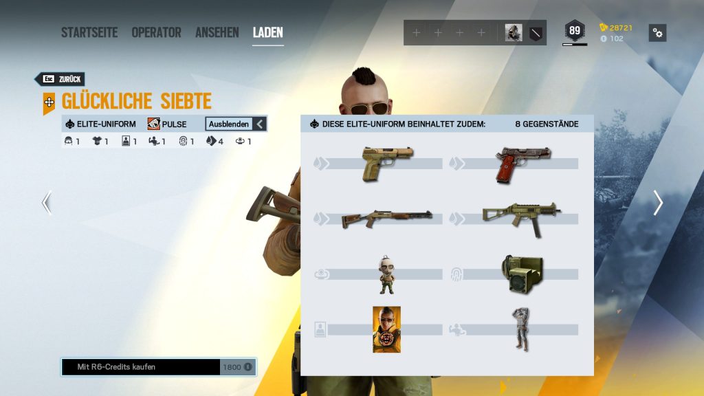 Complemento Rainbow Six Siege Elite Skins Pulse