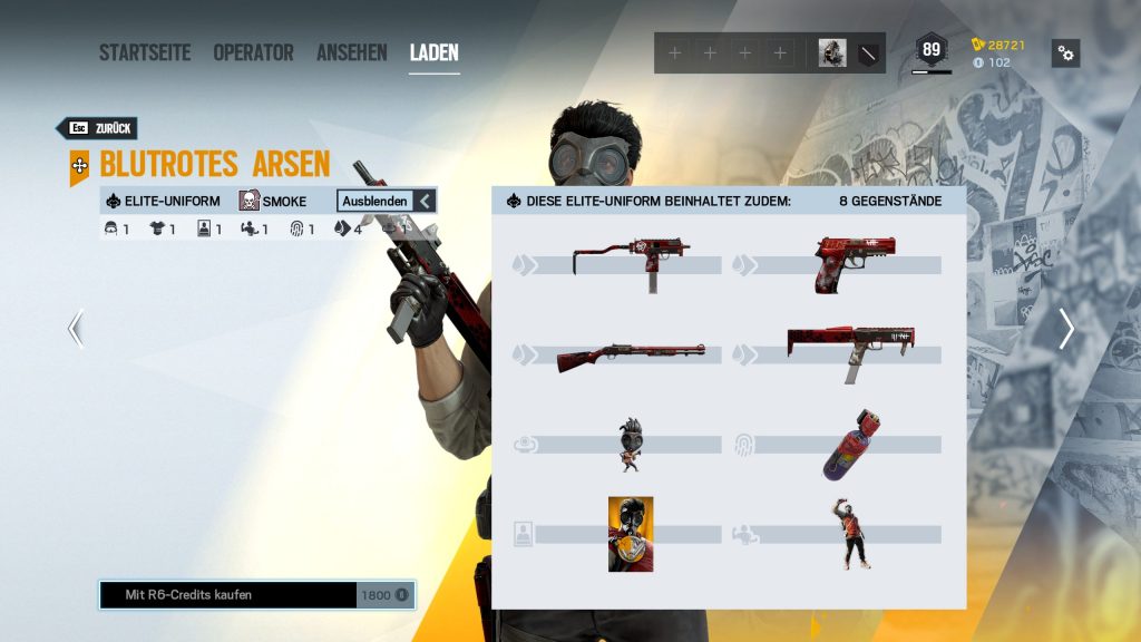 Complemento de Rainbow Six Siege Elite Skins Smoke