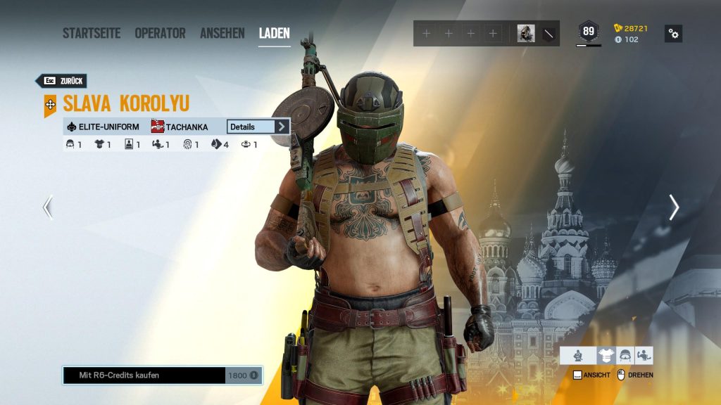 Aspectos de élite de Rainbow Six Siege Tachanka