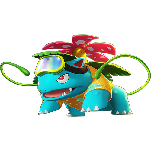 Diseño de Bisaflor de Pokémon Unite