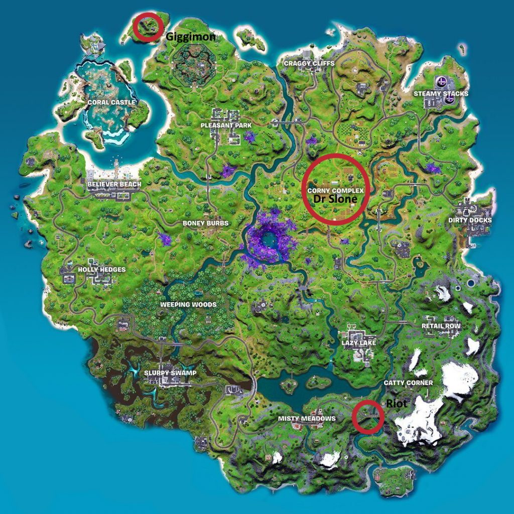 fortnite-map-s7-ch2-mythic-01 "class =" wp-image-685551 "srcset =" https://images.mein-mmo.de/medien/2021/06/fortnite-map-s7-ch2- mythic-01-1024x1024.jpg 1024w, https://images.mein-mmo.de/medien/2021/06/fortnite-map-s7-ch2-mythic-01-300x300.jpg 300w, https: // imágenes. mein-mmo.de/medien/2021/06/fortnite-map-s7-ch2-mythic-01-150x150.jpg 150w, https://images.mein-mmo.de/medien/2021/06/fortnite-map -s7-ch2-mythic-01-768x768.jpg 768w, https://images.mein-mmo.de/medien/2021/06/fortnite-map-s7-ch2-mythic-01-231x231.jpg 231w, https : //images.mein-mmo.de/medien/2021/06/fortnite-map-s7-ch2-mythic-01.jpg 1080w "tamaños =" (ancho máximo: 1024px) 100vw, 1024px ">   

<p><strong>¿Dónde puedo encontrar a Giggimon? </strong>Giggimon, el conejo, se escondió en la pequeña isla del noroeste junto al faro. ¡Si lo matas, obtendrás un rifle de asalto épico!</p>
<p>Si está buscando artefactos alienígenas en lugar de nuevas armas y jefes, seguramente los encontrará en nuestra guía. Lea en nuestro artículo sobre los artefactos alienígenas, donde están todas las ubicaciones en el mapa del Capítulo 2 de la Temporada 7 de Fortnite. ¡Diviértete buscando!</p>

			
		</div><!-- .entry-content /-->

				<div id=