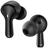 HolyHigh Auriculares Bluetooth en la oreja, auriculares inalámbricos con perfil de sonido premium, auriculares inalámbricos con carga rápida USB-C, IPX7 a prueba de agua, 25 horas de reproducción, micrófono integrado para teléfonos inteligentes