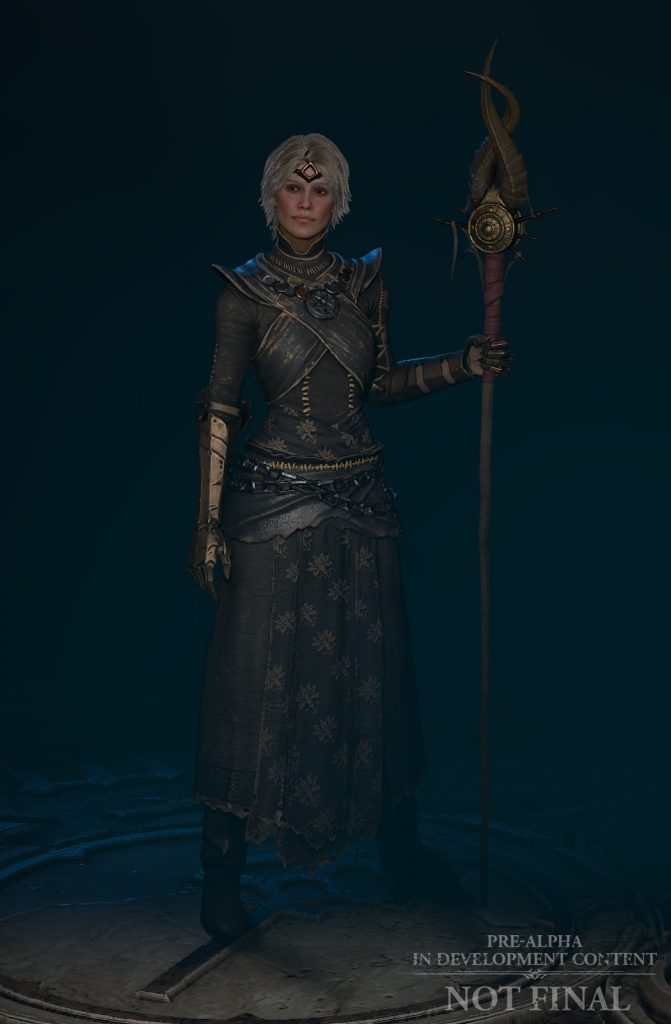 Diablo 4 mago set blanco