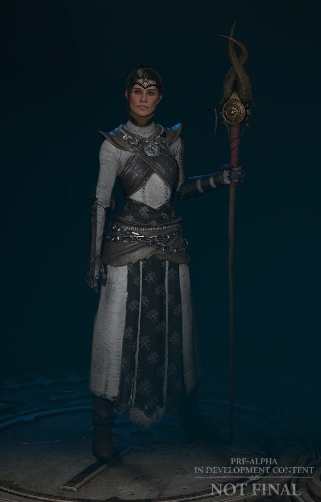 Diablo 4 mago set blanco