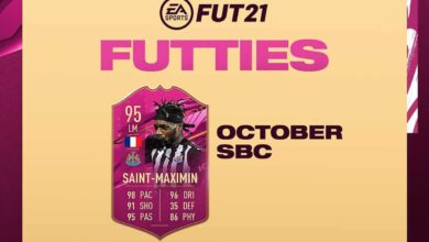 FIFA 21: SBC Allan Saint-Maximin FUTTIES Favorito de octubre