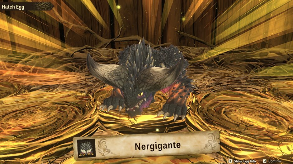 La mejor manera de cultivar huevos Nergigante en Monster Hunter Stories 2