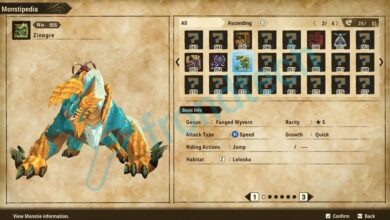 Monster Hunter Stories 2 - Ubicación de Zinogre