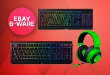 Productos B de eBay como nuevos: teclados y ratones para juegos Razer particularmente baratos